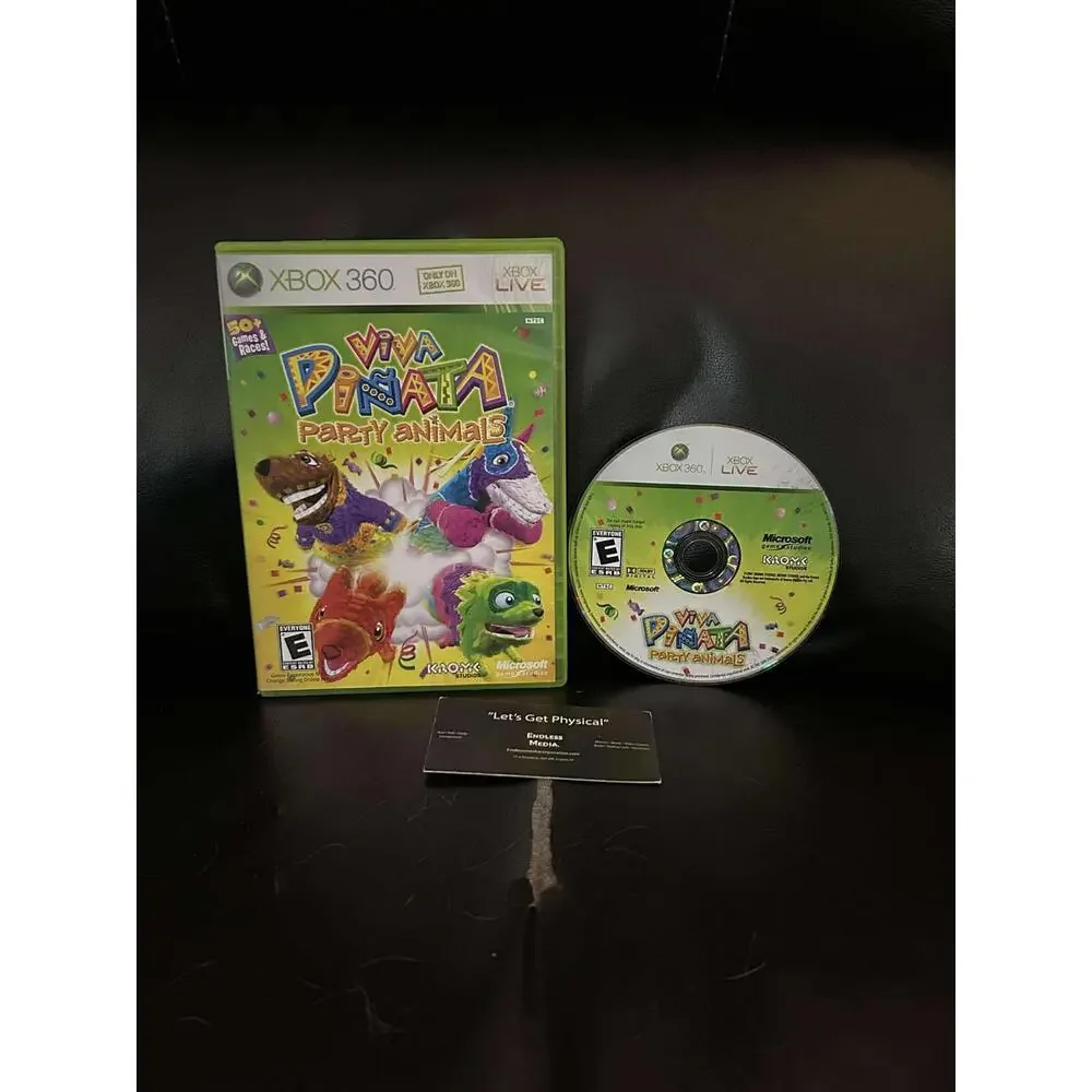 Viva Pinata Party Animals Microsoft Xbox 360 Item and Box Video Game